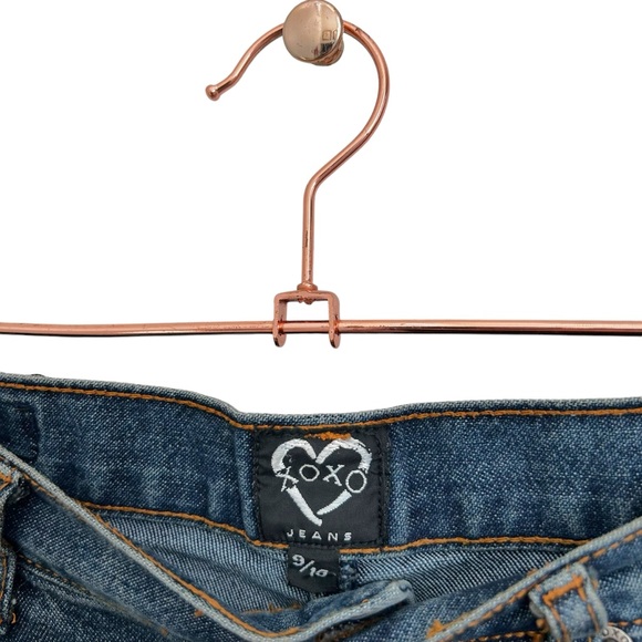 Xoxo Y2k Vintage Slit Denim Maxi Skirt Size 9/10 Womens M/L - Picture 4 of 8